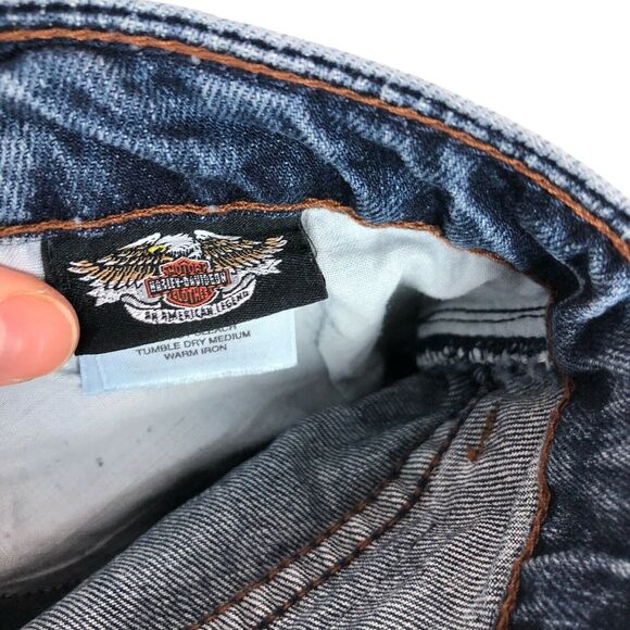 Harley Davidson Bootcut Jeans Women's Size 6P Vintage Wash - Picture 9 of 10